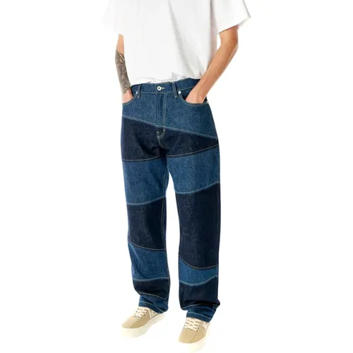 Patchwork Botan Loose Jeans , male, Sizes: W32, W30, W31, W33 - Kenzo - Modalova