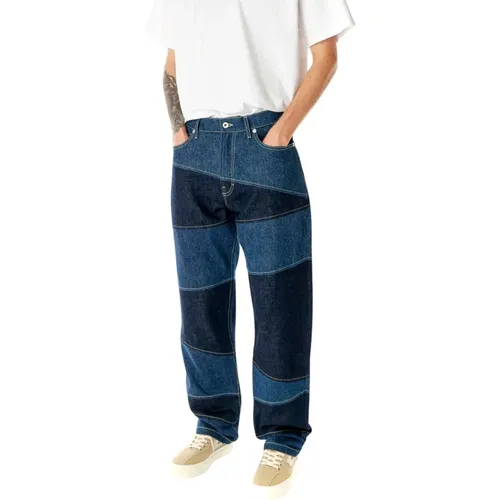 Patchwork Botan Loose Jeans , Herren, Größe: W34 - Kenzo - Modalova