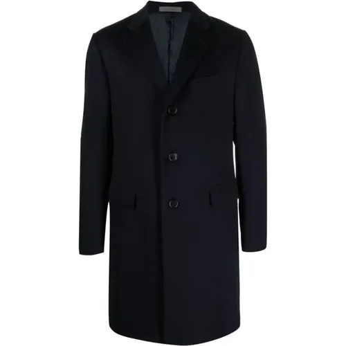 Virgin Wool Coat with Button Closure , male, Sizes: 3XL - Corneliani - Modalova