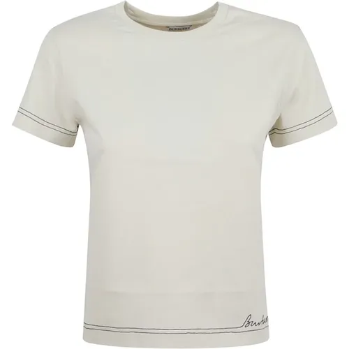 Stilvolle T-Shirts und Polos , Damen, Größe: XS - Burberry - Modalova