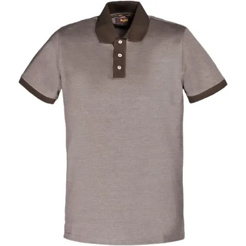 Luxus Pique Oxford Polo Shirt , Herren, Größe: S - Moorer - Modalova