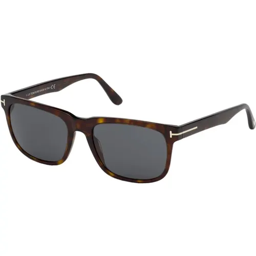 Stephenson Sunglasses Dark Havana/Grey , male, Sizes: 56 MM - Tom Ford - Modalova