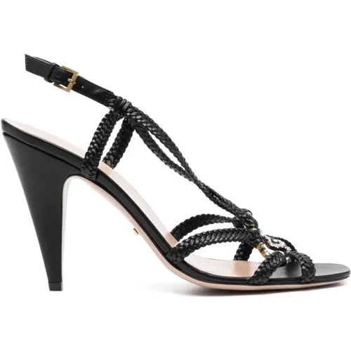 Crystal sandals , female, Sizes: 4 UK - Gucci - Modalova