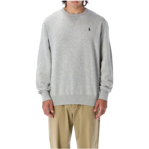 Grey Crewneck Knitwear Heater Ss24 , male, Sizes: L, XL - Ralph Lauren - Modalova