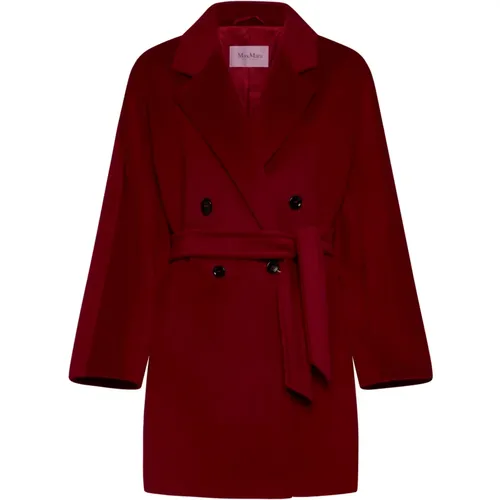 Roter Addurre Doppelreihiger Mantel - Max Mara - Modalova