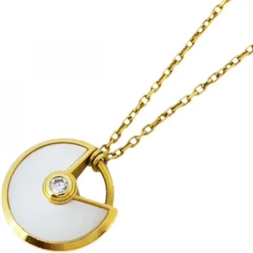 Pre-owned Gold necklaces , female, Sizes: ONE SIZE - Cartier Vintage - Modalova