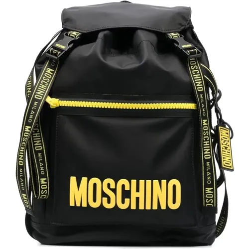 Logo Print Backpack , unisex, Sizes: ONE SIZE - Moschino - Modalova