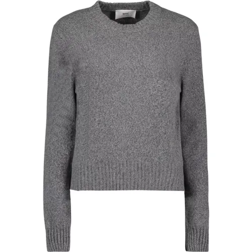 Kaschmirpullover mit Rundhalsausschnitt , Damen, Größe: M - Ami Paris - Modalova