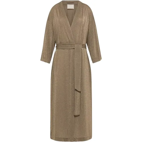 Lurex Jersey Duster Coat , female, Sizes: XS, S, M - Momoni - Modalova