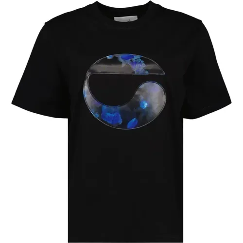 Oversized Holographisches Box T-Shirt - Coperni - Modalova