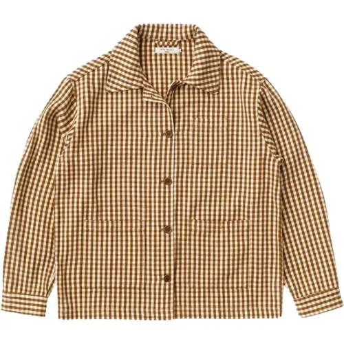 Gingham Overshirt , female, Sizes: S - Nudie Jeans - Modalova