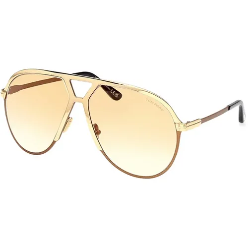 Xavier-30F Sonnenbrille in Gold/Braun Verlauf - Tom Ford - Modalova