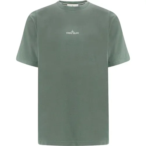 Kompass Logo T-Shirt in 'Musk' , Herren, Größe: 2XL - Stone Island - Modalova