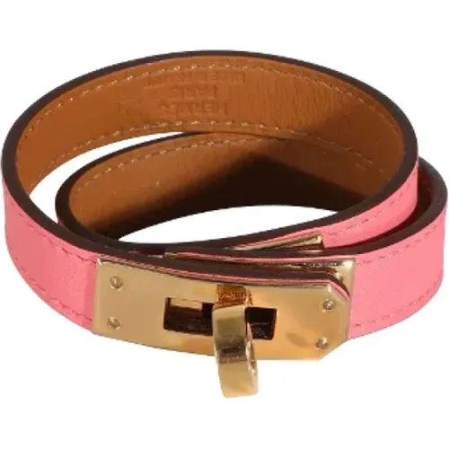 Pre-owned Leather bracelets , female, Sizes: ONE SIZE - Hermès Vintage - Modalova