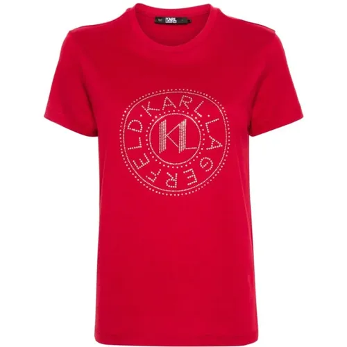 Classic T-Shirt , female, Sizes: S - Karl Lagerfeld - Modalova