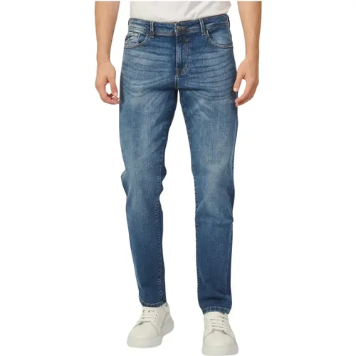 Slim Fit Basic 5-Pocket Jeans , male, Sizes: W34, W30, W31, W32 - YES ZEE - Modalova