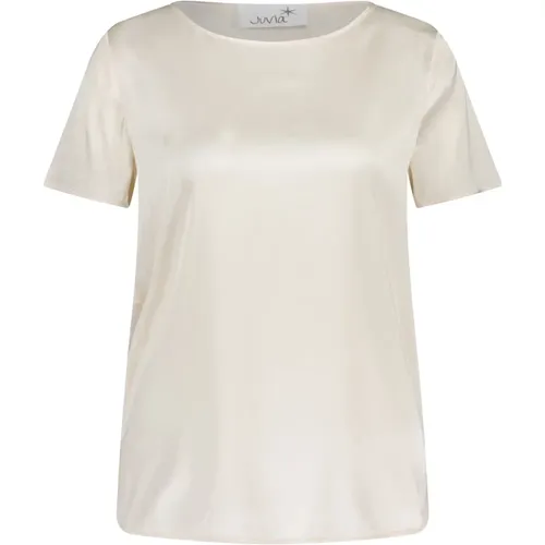 Satin Emira Shirt , female, Sizes: M, L - Juvia - Modalova