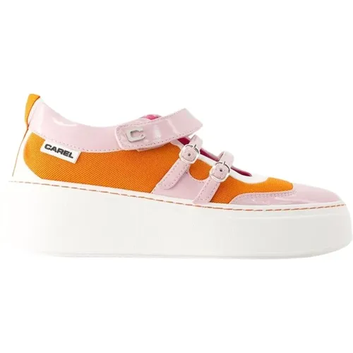 Baskina Sneakers - Leather - /Pink , female, Sizes: 3 UK, 7 UK, 2 UK - Carel - Modalova