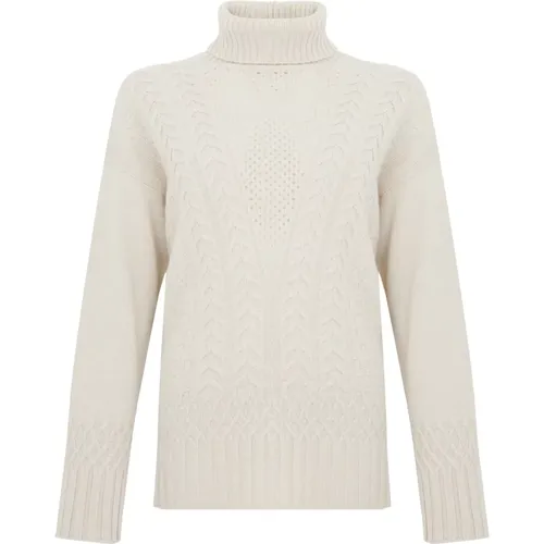 Turtleneck Wool Cashmere Sweater , female, Sizes: M, L - D.Exterior - Modalova