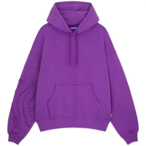 Lila Baumwoll Hoodie Herbst/Winter 2024 , Herren, Größe: L - Octopus - Modalova