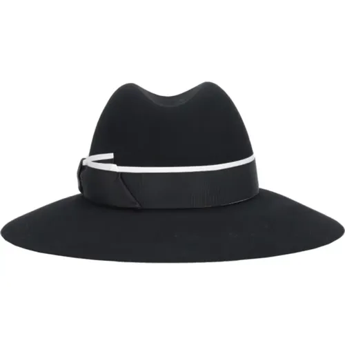 Schwarze Fedora Hüte für Männer - Borsalino - Modalova