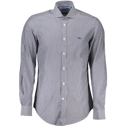 Blue Cotton Shirt with French Collar , male, Sizes: XL, 3XL, 2XL, L - Harmont & Blaine - Modalova