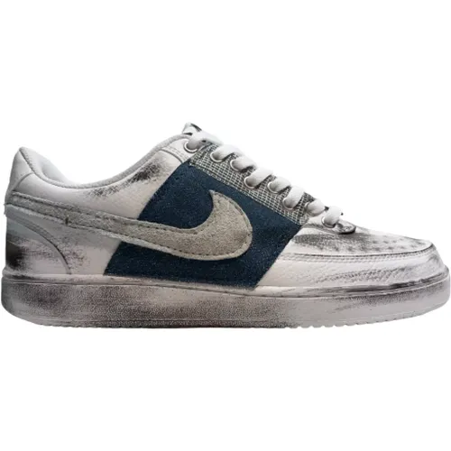 Custom Sneakers Texas Court Vision , Herren, Größe: 41 EU - Nike - Modalova