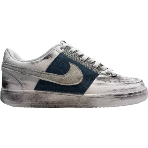 Custom Sneakers Texas Court Vision , Herren, Größe: 42 EU - Nike - Modalova