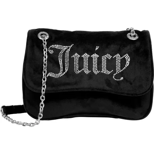 Chic Shoulder Bag with Swarovski Details , female, Sizes: ONE SIZE - Juicy Couture - Modalova