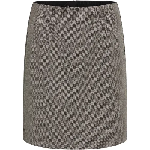 Elegant Short Skirt Bitter Chocolate , female, Sizes: XS, M, S, L - RUE de Femme - Modalova