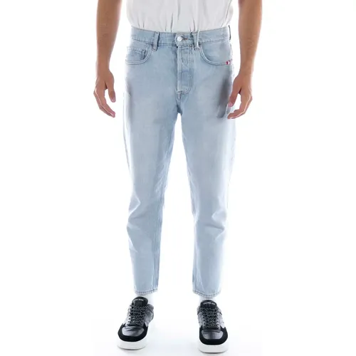 Jeremiah blau Gebleiche Denim-Hose , Herren, Größe: W28 - Amish - Modalova