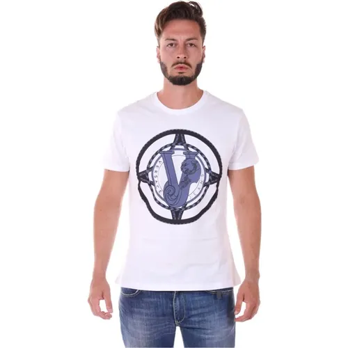 Luna Sweatshirt T-Shirt , Herren, Größe: XL - Versace Jeans Couture - Modalova