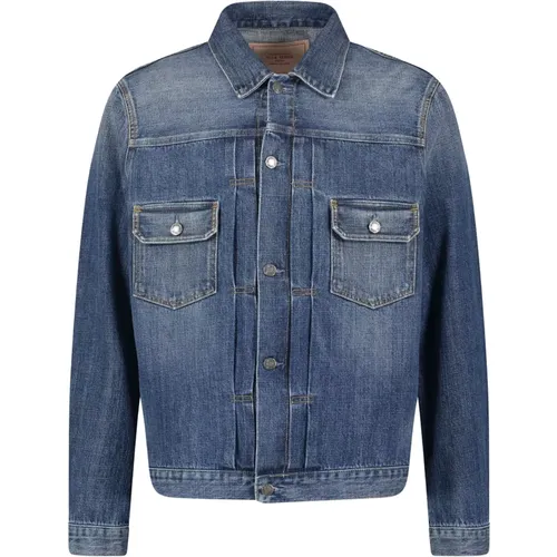 Washed Denim Jacket , male, Sizes: XL, M - Tela Genova - Modalova