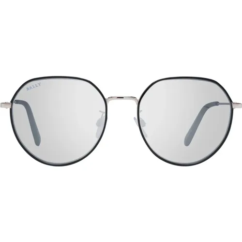 Stilvolle runde Sonnenbrille mit grauen Gläsern - Bally - Modalova