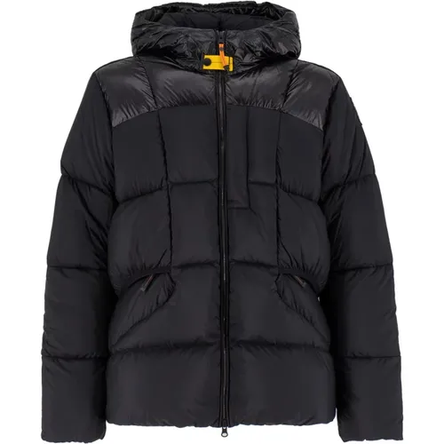 Leichte kurze Daunenjacke mit Kapuze , Herren, Größe: 2XL - Parajumpers - Modalova