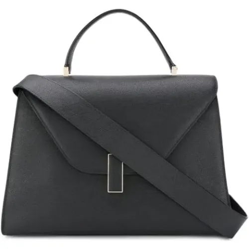 Maxi Iside Retro Leather Bag with Closure , female, Sizes: ONE SIZE - Valextra - Modalova