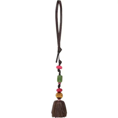 Beaded Leather Bag Charm , female, Sizes: ONE SIZE - ETRO - Modalova