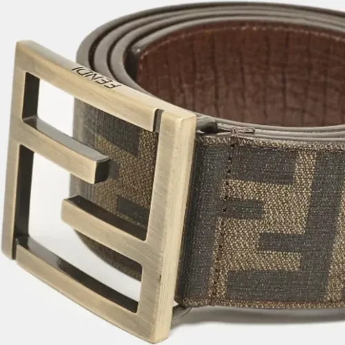 Pre-owned Canvas belts , male, Sizes: ONE SIZE - Fendi Vintage - Modalova