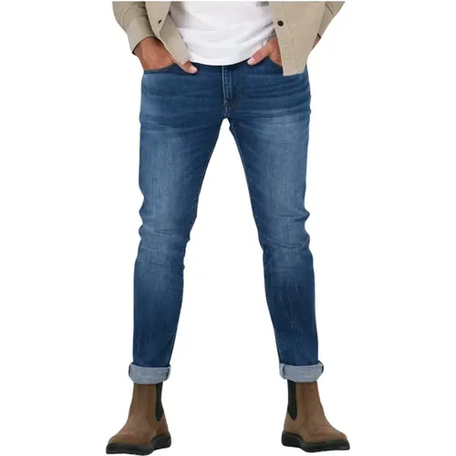 Revend Skinny Blaue Jeans , Herren, Größe: W34 L30 - G-Star - Modalova