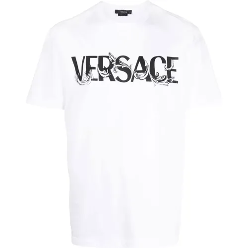 Baumwoll T-shirts und Polos , Herren, Größe: L - Versace - Modalova