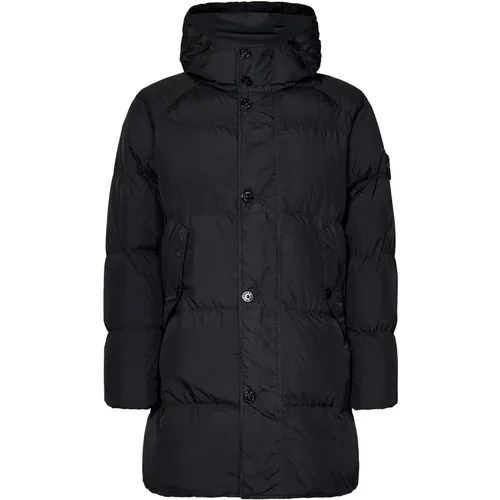 Schwarzer Parka Aw24 Stone Island - Stone Island - Modalova