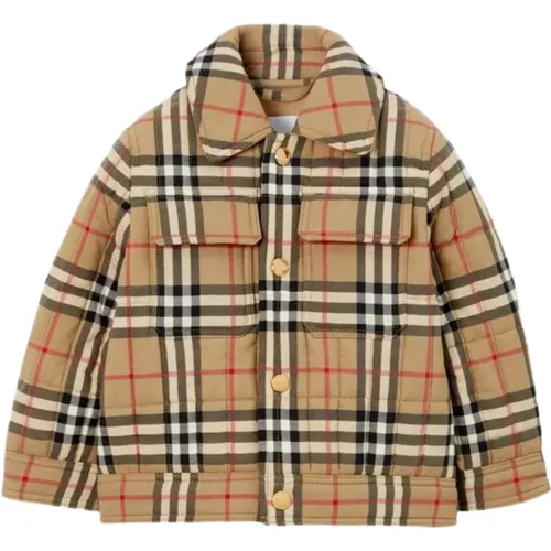 Vintage Check Stepp Kinder Mantel - Burberry - Modalova