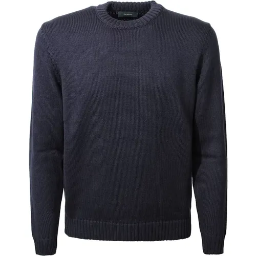 Wool Crew-Neck Sweater , male, Sizes: 2XL, 4XL, XL - Zanone - Modalova