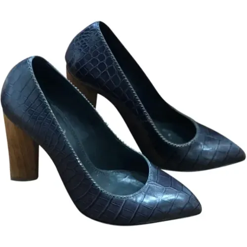 Pre-owned Leather heels , female, Sizes: 2 1/2 UK - Yves Saint Laurent Vintage - Modalova