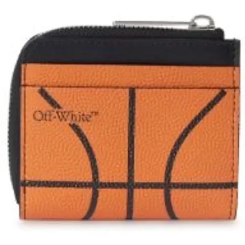 Basketball Wallet with Logo , male, Sizes: ONE SIZE - Off White - Modalova