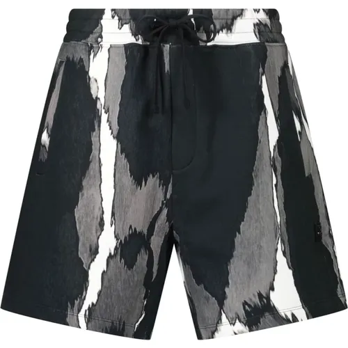 Baumwoll-Shorts mit Print , Herren, Größe: S - Hugo Boss - Modalova