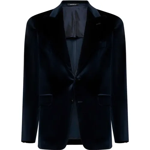 Jackets with Lapel Collar , male, Sizes: M - Tagliatore - Modalova