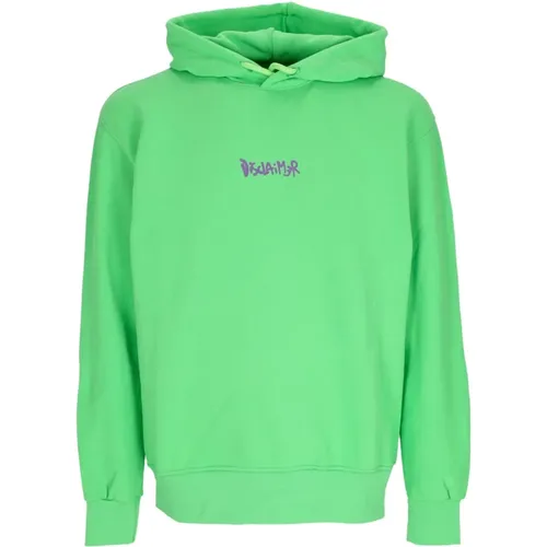 Großes Logo Leichter Hoodie Limette/Lila , Herren, Größe: M - Disclaimer - Modalova