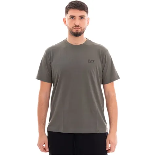 Herren Casual T-Shirt , Herren, Größe: S - Emporio Armani EA7 - Modalova