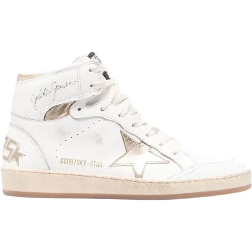 Weiße Sneakers , Damen, Größe: 36 EU - Golden Goose - Modalova